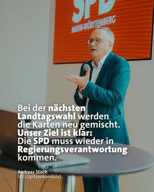 Spitzenkandidat Andreas Stoch, MdL